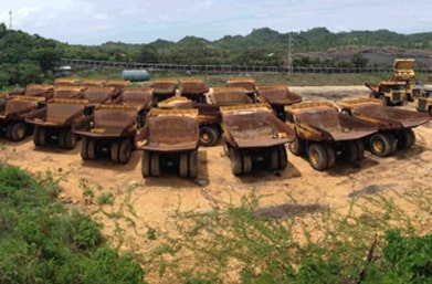 Mining trucks